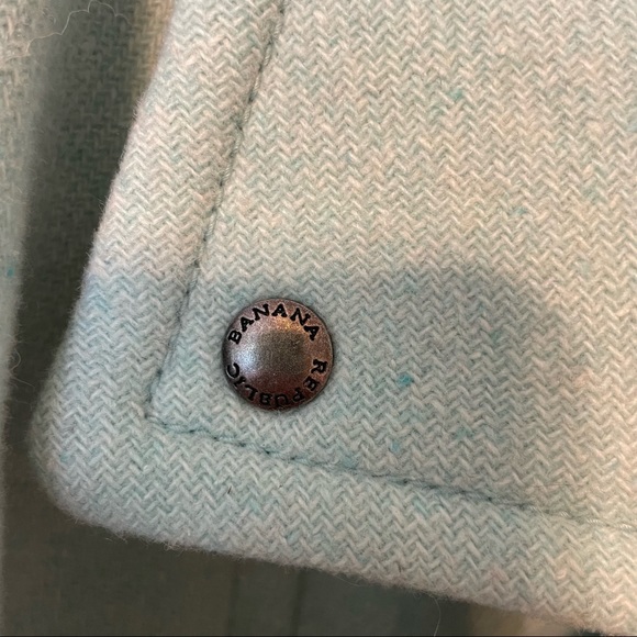 Banana Republic cocoon mint green coat - Picture 10 of 15